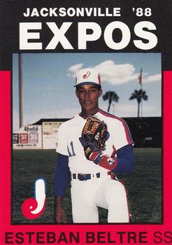 1988 Best Jacksonville Expos #17 Esteban Beltre Front
