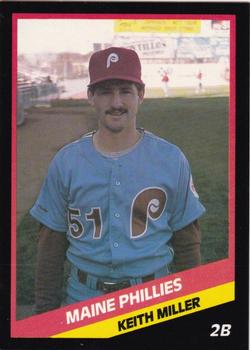1988 CMC Maine Phillies #20 Keith Miller Front