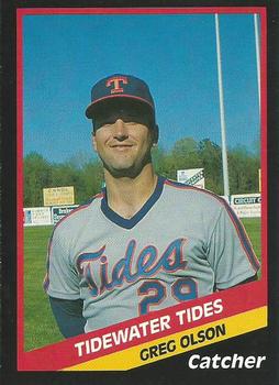 1988 CMC Tidewater Tides #13 Greg Olson Front
