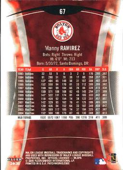 2005 Fleer Patchworks #67 Manny Ramirez Back