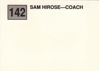 1988 Cal League #142 Sam Hirose Back