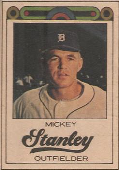 1968 Detroit Free Press Bubblegumless Detroit Tigers #NNO Mickey Stanley Front