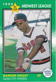 1990 Grand Slam Midwest League All-Stars #31 Damion Easley Front