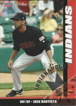 2006 Choice Indianapolis Indians #9 Jose Bautista Front