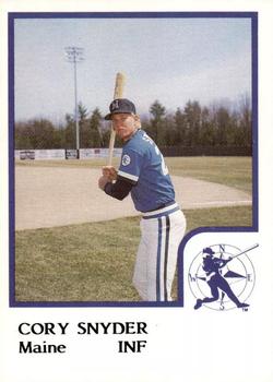 1986 ProCards Maine Guides #NNO Cory Snyder Front