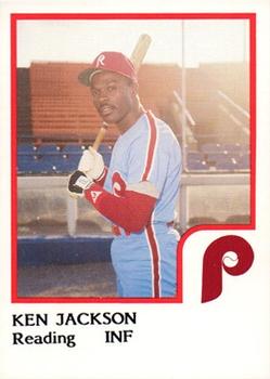 1986 ProCards Reading Phillies #10 Ken Jackson Front
