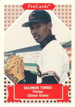 1991-92 ProCards Tomorrow's Heroes #353 Salomon Torres Front