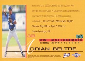 1997 Best - Best All-Stars #14 Adrian Beltre Back