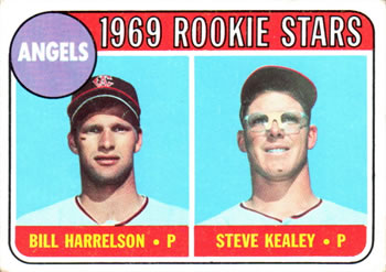 1969 Topps #224 Angels 1969 Rookie Stars (Bill Harrelson / Steve Kealey) Front