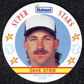 1991 Holsum Discs #18 Dave Stieb Front