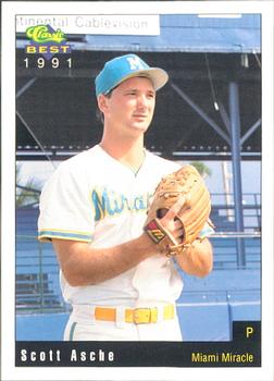 1991 Classic Best Miami Miracle #5 Scott Asche Front