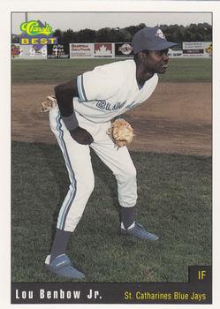1991 Classic Best St. Catharines Blue Jays #3 Lou Benbow  Front