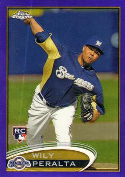 2012 Topps Chrome - Purple Refractors #194 Wily Peralta Front