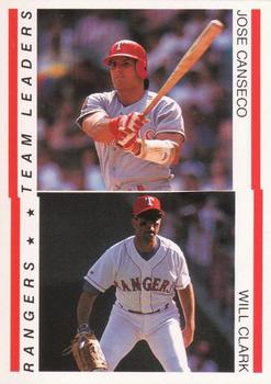 1995 Red Foley #NNO Jose Canseco / Will Clark Front