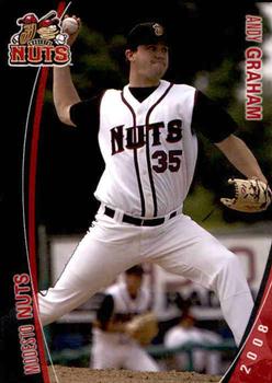 2008 Grandstand Modesto Nuts #10 Andy Graham Front
