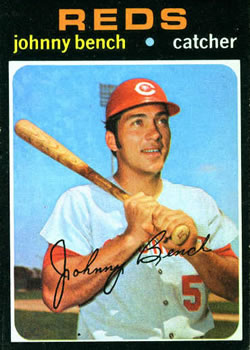 1971 Topps #250 Johnny Bench Front