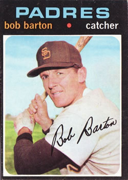 1971 Topps #589 Bob Barton Front