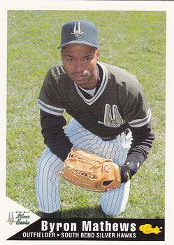 1994 Classic Best South Bend Silver Hawks #9 Byron Mathews Front