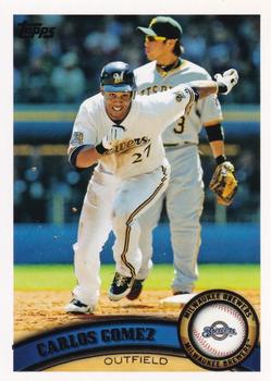 2011 Topps Milwaukee Brewers #MIL6 Carlos Gomez Front