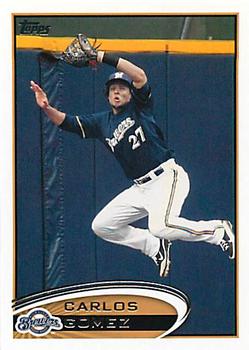 2012 Topps Milwaukee Brewers #MIL2 Carlos Gomez Front