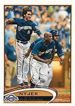 2012 Topps Milwaukee Brewers #MIL7 Nyjer Morgan Front