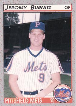 1990 Pucko Pittsfield Mets #31 Jeromy Burnitz Front