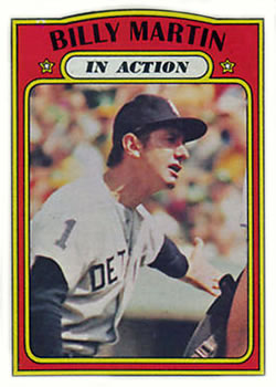 1972 Topps #34 Billy Martin Front