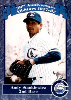 1997 Columbus Clippers 20th Anniversary #28 Andy Stankiewicz Front