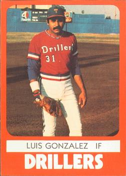 1980 TCMA Tulsa Drillers #14 Luis Gonzalez Front