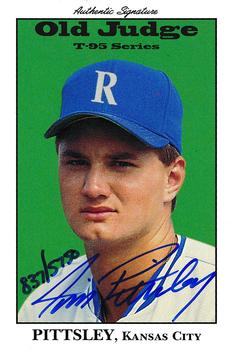 1995 Signature Rookies Old Judge - Signatures #27 Jim Pittsley Front