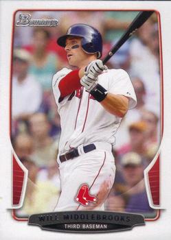 2013 Bowman #19 Will Middlebrooks Front