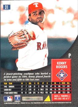 1996 Pinnacle #31 Kenny Rogers Back