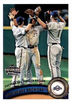 2011 Topps - Diamond Anniversary Limited Edition #187 Milwaukee Brewers Front