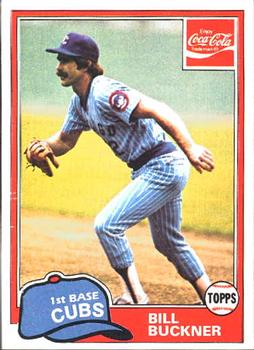 1981 Topps Coca-Cola Chicago Cubs #2 Bill Buckner  Front