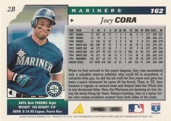 1996 Score #162 Joey Cora Back