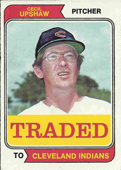 1974 Topps - Traded #579T Cecil Upshaw Front