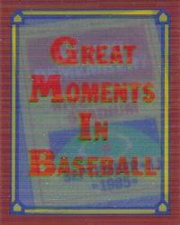 1988 Score - Magic Motion: Great Moments in Baseball #10 Pete Rose: 09/11/1985 Front