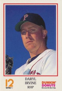 1991 Dunkin' Donuts Pawtucket Red Sox #NNO Daryl Irvine Front