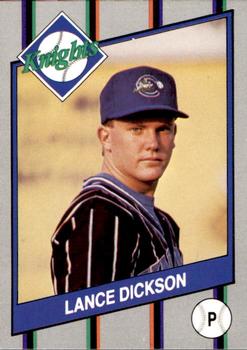 1990 Charlotte Knights #1 Lance Dickson Front