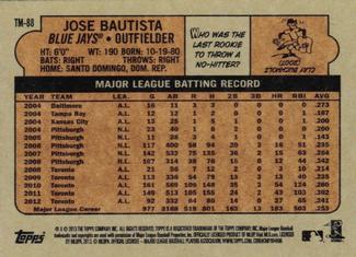 2013 Topps - 1972 Topps Minis #TM-88 Jose Bautista Back