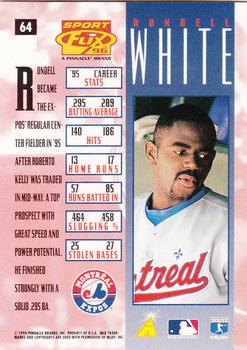 1996 Sportflix #64 Rondell White Back