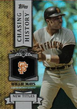 2013 Topps - Chasing History Silver Foil #CH-83 Willie Mays Front