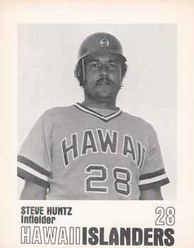1977 Hawaii Islanders #NNO Steve Huntz Front