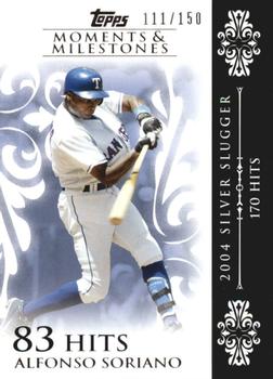 2008 Topps Moments & Milestones #56-83 Alfonso Soriano Front