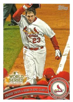 2011 Topps World Series Champions St. Louis Cardinals #WS25 David Freese Front