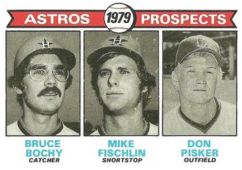 1979 Topps #718 Astros 1979 Prospects (Bruce Bochy / Mike Fischlin / Don Pisker) Front