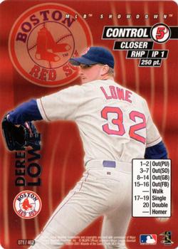 2001 MLB Showdown Unlimited #071 Derek Lowe Front