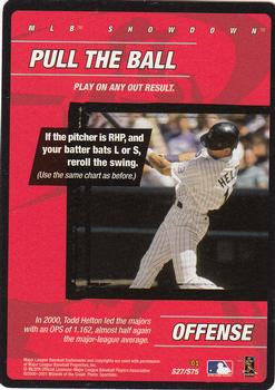 2001 MLB Showdown Unlimited - Strategy #S27 Pull the Ball Front