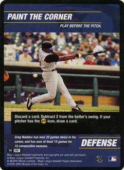 2003 MLB Showdown - Strategy #S38 Paint the Corner Front