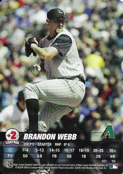 2005 MLB Showdown #021 Brandon Webb Front